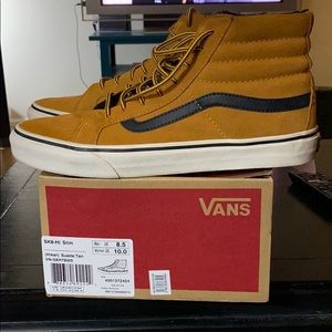 Vans SK8-Hi Slim shoes. Mens 8.5, Womens 10